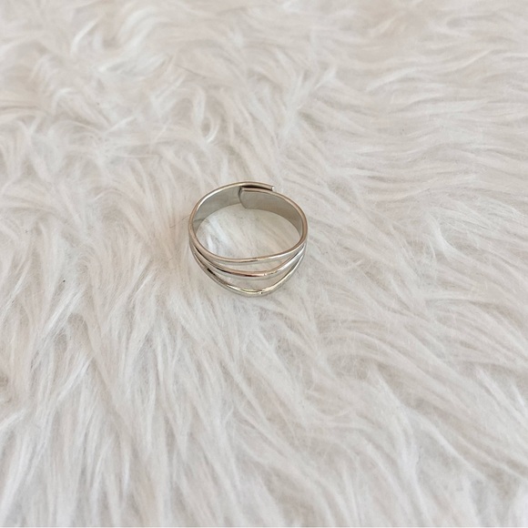 Modern Life Arch Ring-silver - Picture 4 of 6